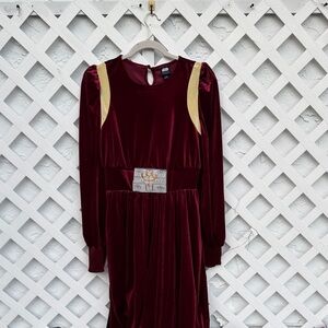 Her Universe Queen Amidala Velvet Dress with Gold Accents
